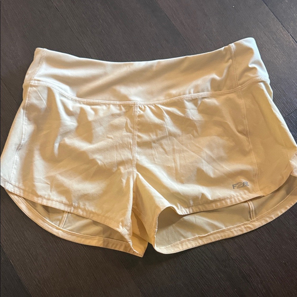 Women's Fit2Run Yellow Active Running Shorts